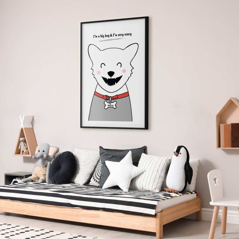 Plakat Artgeist Piesek Harry 40x60 cm z ramą czarną 1 szt