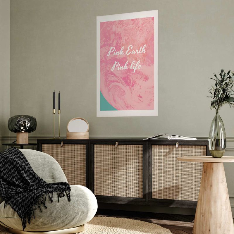 Plakat Artgeist Pink Earth 40x60 cm bez ramy 1 szt