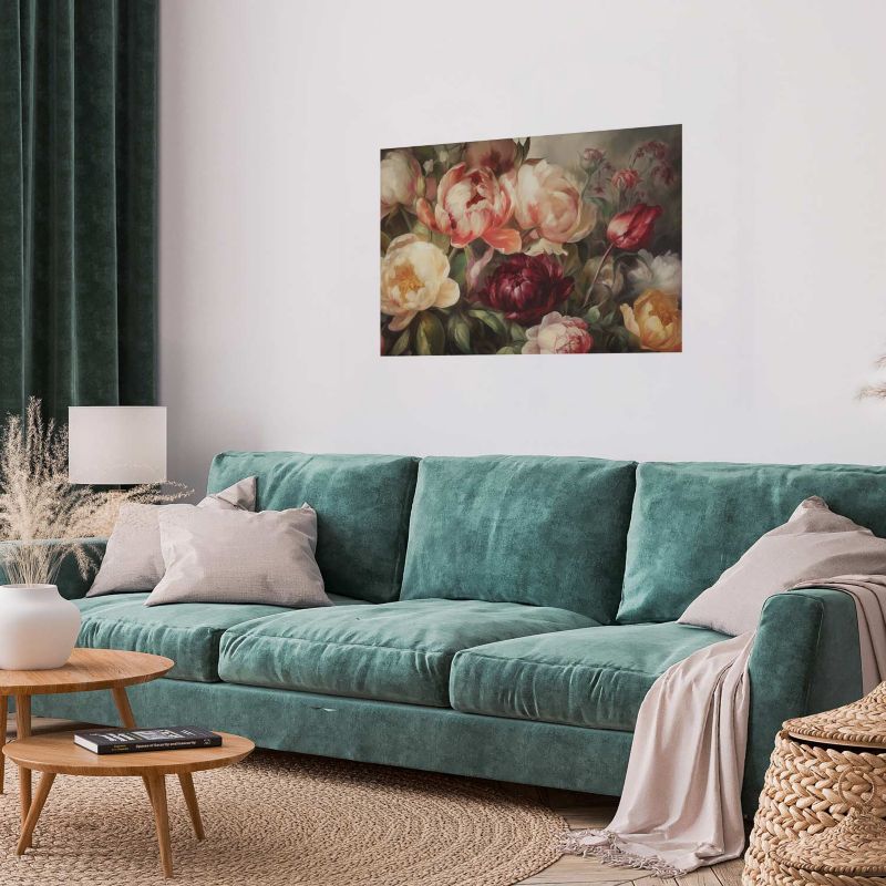 Plakat Artgeist Piwonie 90x60 cm bez ramy 1 szt