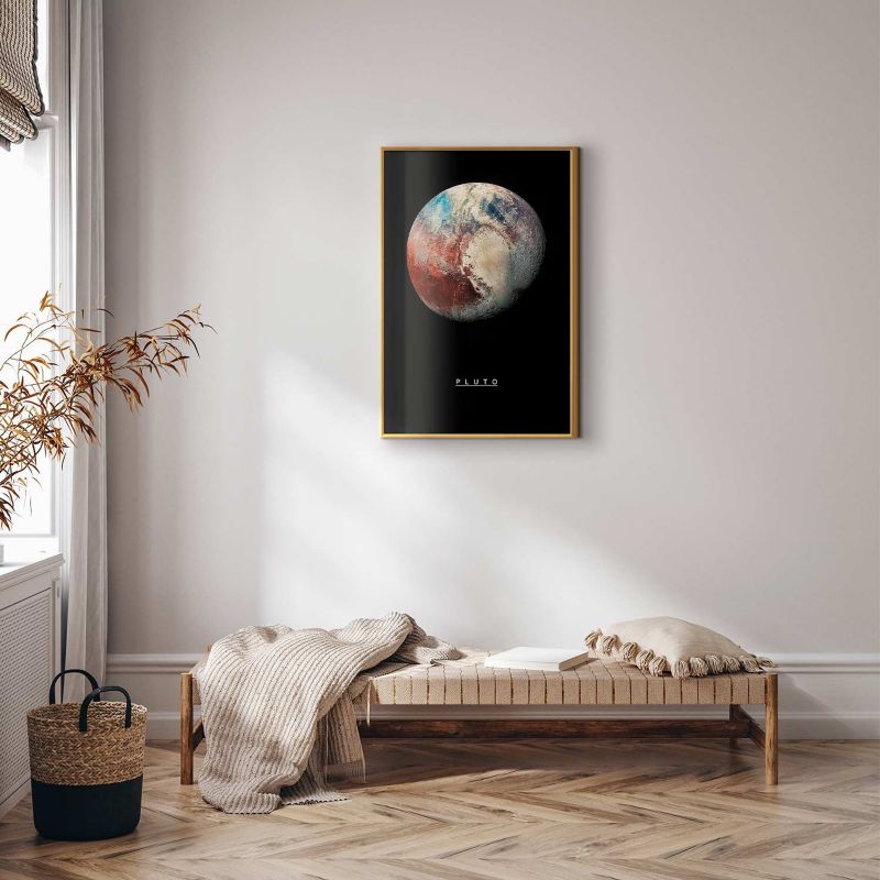 Plakat Artgeist Pluton 29,7x42 cm z ramą złotą 1 szt