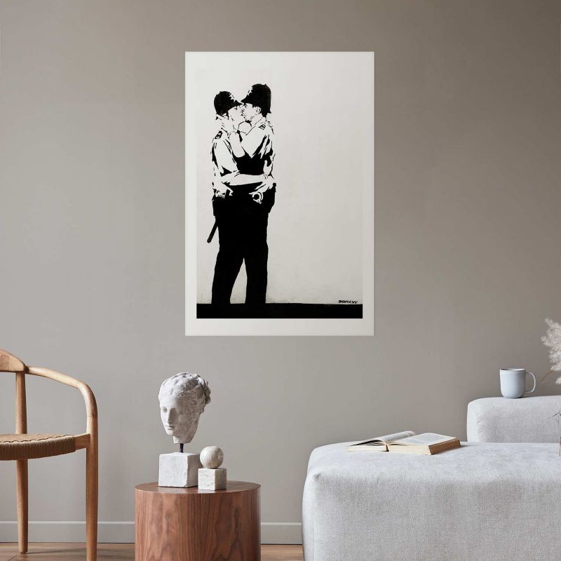 Plakat Artgeist Pocałunek policjantów 29,7x42 cm bez ramy 1 szt