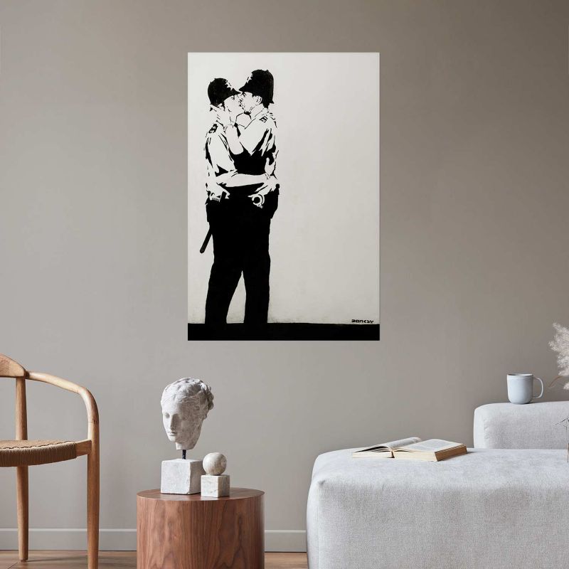 Plakat Artgeist Pocałunek policjantów 40x60 cm bez ramy 1 szt