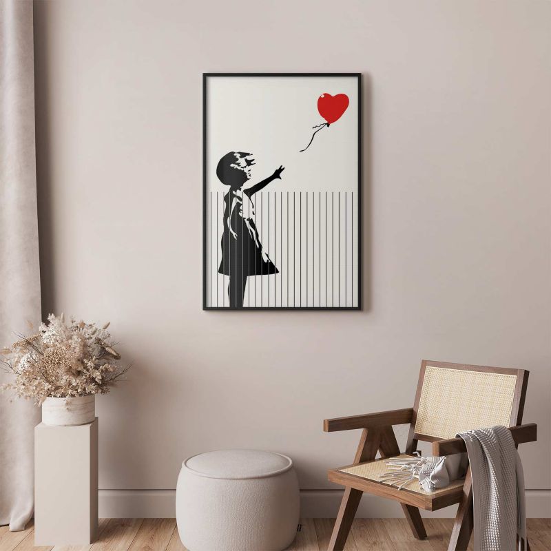 Plakat Artgeist Pocięty Banksy 40x60 cm z ramą czarną 1 szt