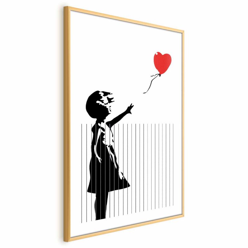 Plakat Artgeist Pocięty Banksy 40x60 cm z ramą złotą 1 szt