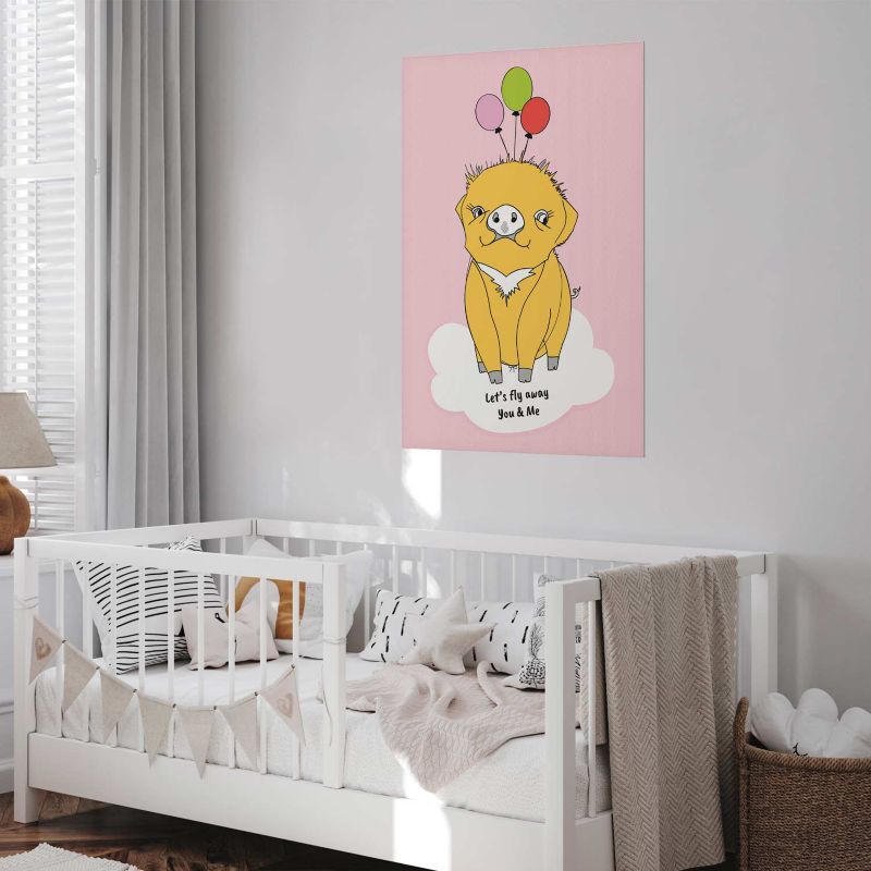 Plakat Artgeist Podniebna świnka 60x90 cm bez ramy 1 szt