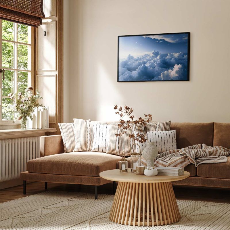 Plakat Artgeist Podniebne pejzaże 42x29,7 cm z ramą czarną 1 szt