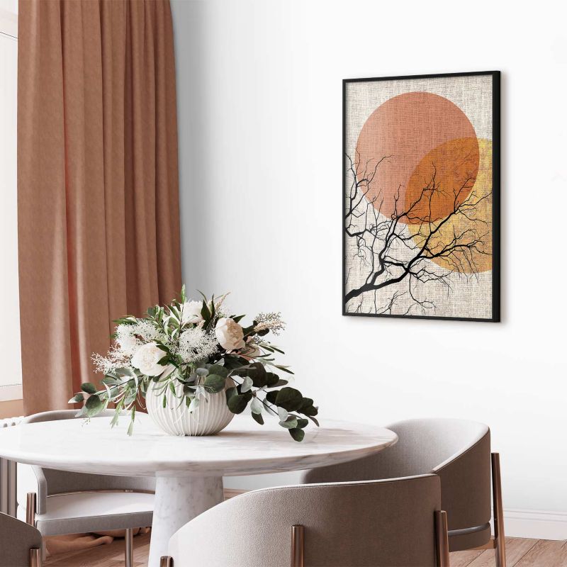 Plakat Artgeist Podwójny księżyc 40x60 cm z ramą czarną 1 szt