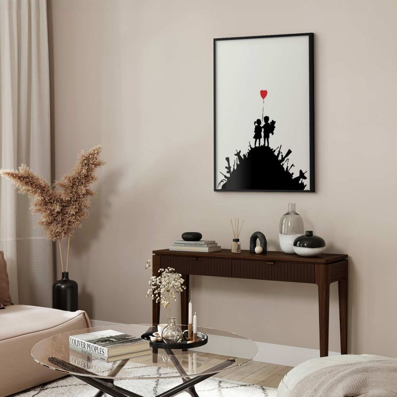 Plakat Artgeist Pole bitwy 21x30 cm z ramą czarną 1 szt