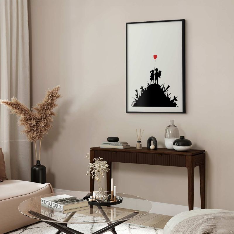 Plakat Artgeist Pole bitwy 40x60 cm z ramą czarną 1 szt