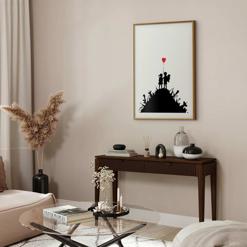 Plakat Artgeist Pole bitwy 40x60 cm z ramą złotą 1 szt