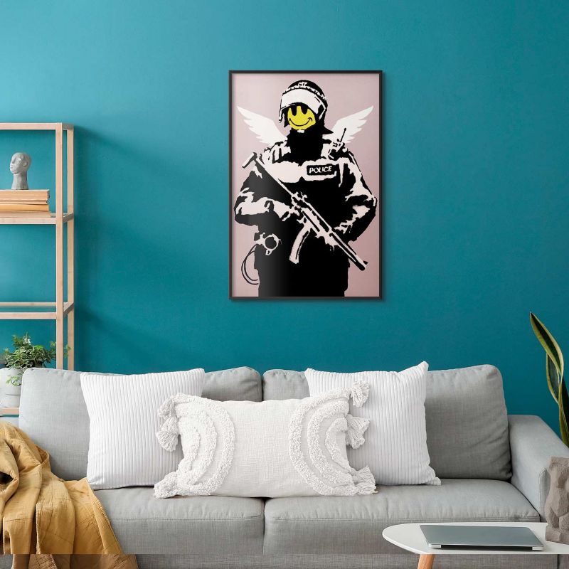 Plakat Artgeist Policjant 21x30 cm z ramą czarną 1 szt