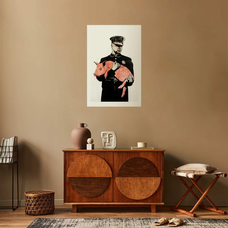 Plakat Artgeist Policyjna świnia 29,7x42 cm bez ramy 1 szt