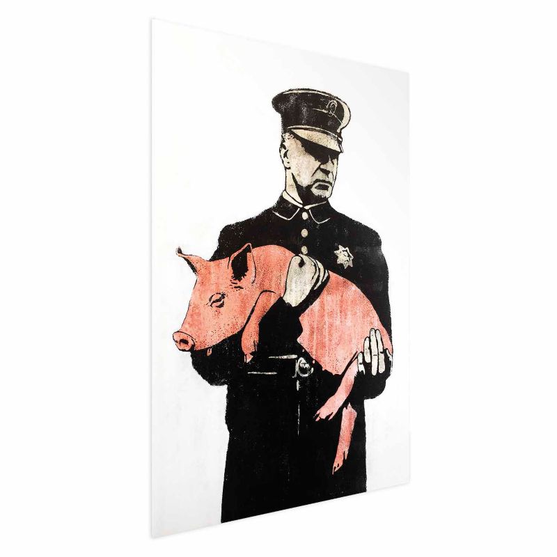Plakat Artgeist Policyjna świnia 60x90 cm bez ramy 1 szt