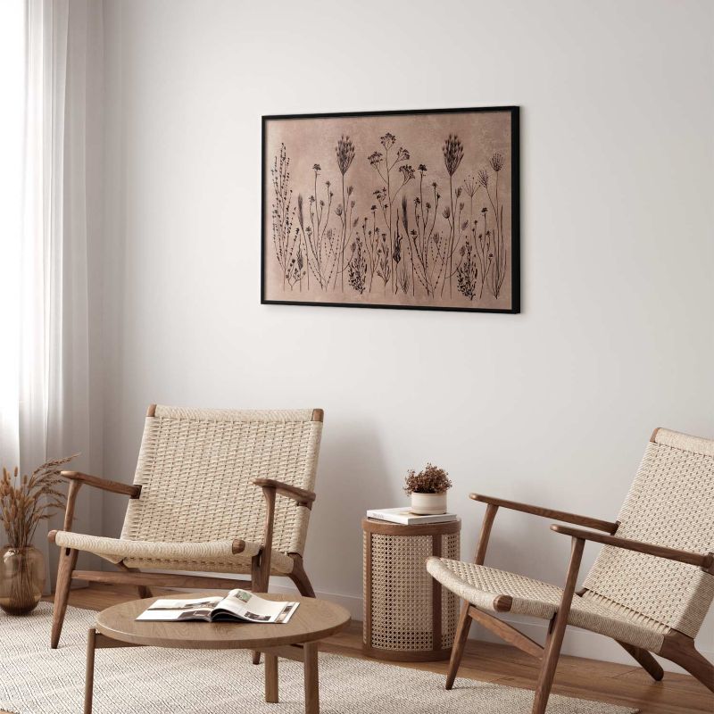 Plakat Artgeist Polne kwiaty 30x21 cm z ramą czarną 1 szt