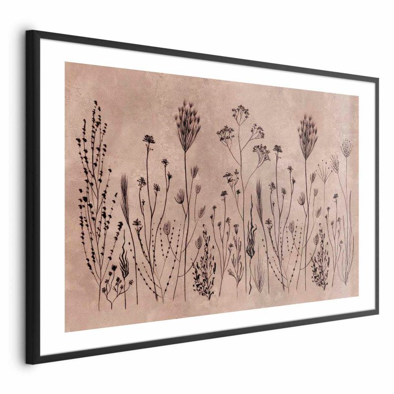 Plakat Artgeist Polne kwiaty 60x40 cm z ramą czarną 1 szt