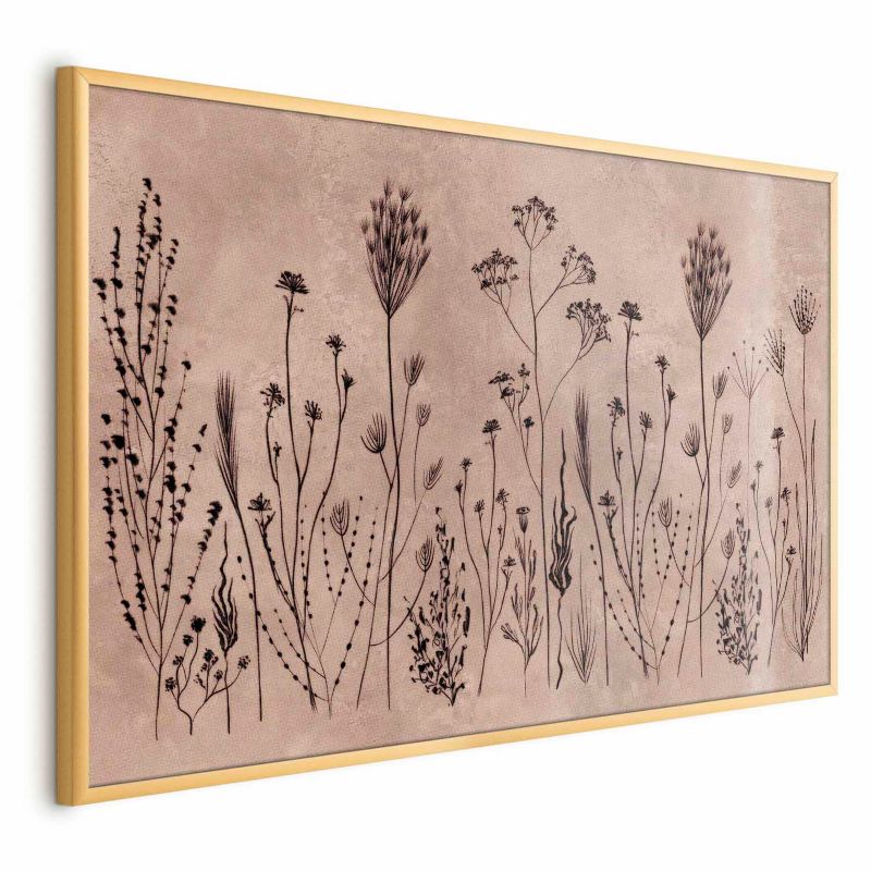 Plakat Artgeist Polne kwiaty 60x40 cm z ramą złotą 1 szt