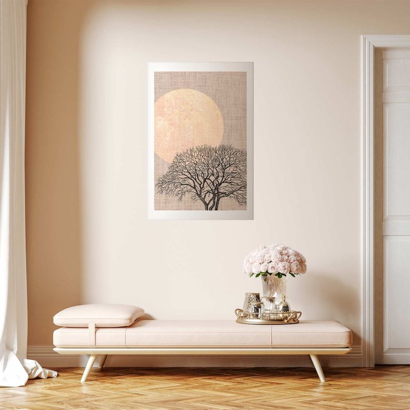 Plakat Artgeist Poranna pełnia księżyca 40x60 cm bez ramy 1 szt