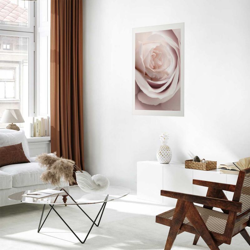 Plakat Artgeist Porcelanowa róża 40x60 cm bez ramy 1 szt