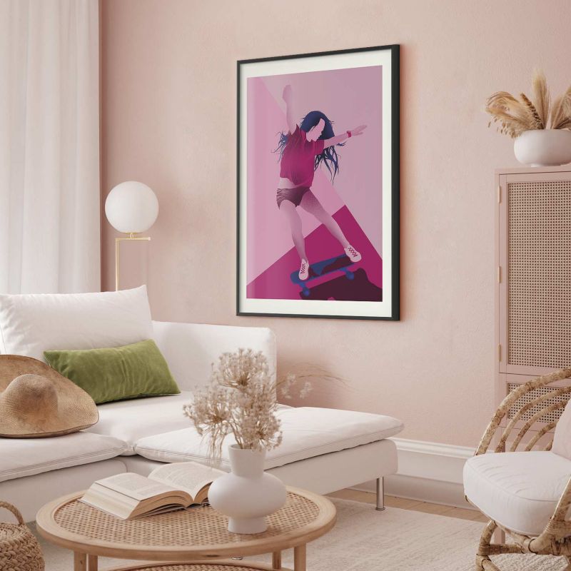 Plakat Artgeist Powerslide 29,7x42 cm z ramą czarną 1 szt