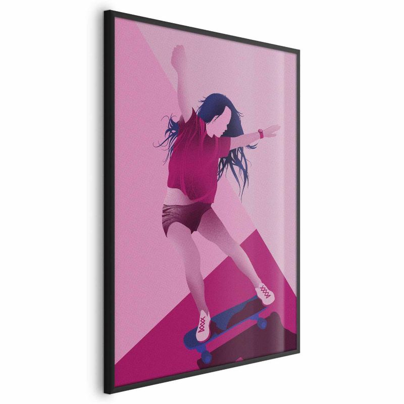 Plakat Artgeist Powerslide 60x90 cm z ramą czarną 1 szt