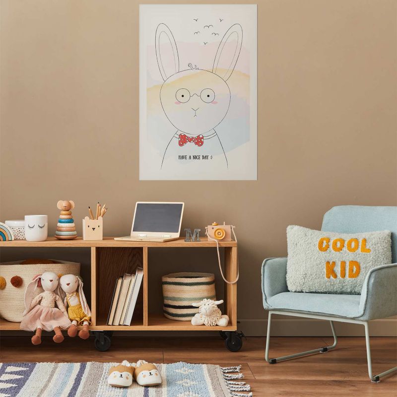 Plakat Artgeist Pozdrowienia od królika 21x30 cm bez ramy 1 szt