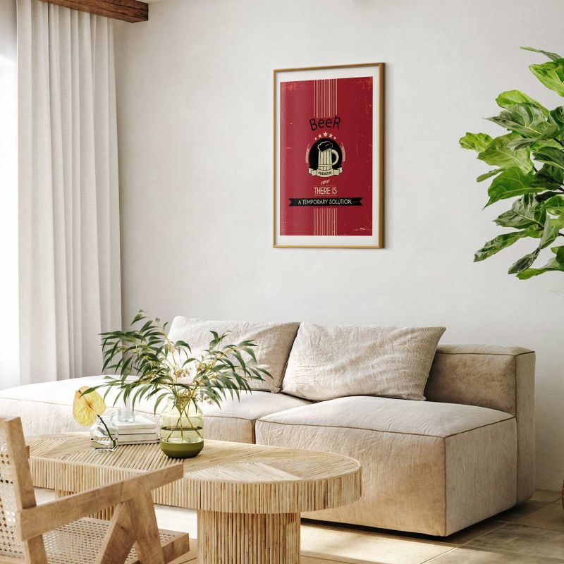 Plakat Artgeist Premium Beer 21x30 cm z ramą złotą 1 szt