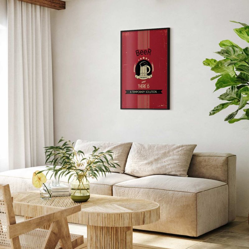 Plakat Artgeist Premium Beer 29,7x42 cm z ramą czarną 1 szt