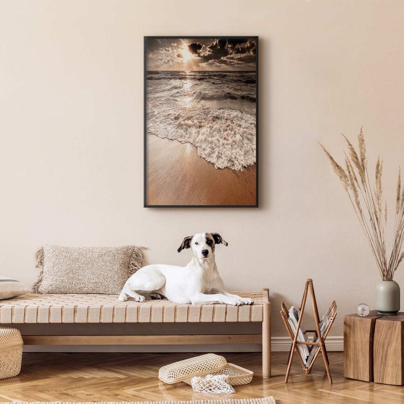 Plakat Artgeist Przestrzeń fal 40x60 cm z ramą czarną 1 szt