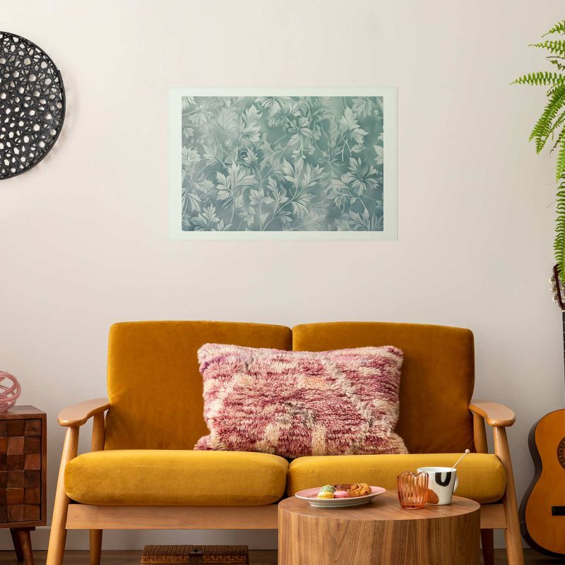 Plakat Artgeist Przetarte wzory roślinne 60x40 cm bez ramy 1 szt