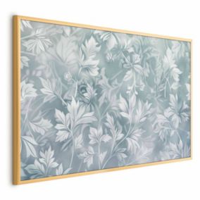 Plakat Artgeist Przetarte wzory roślinne 90x60 cm z ramą złotą 1 szt