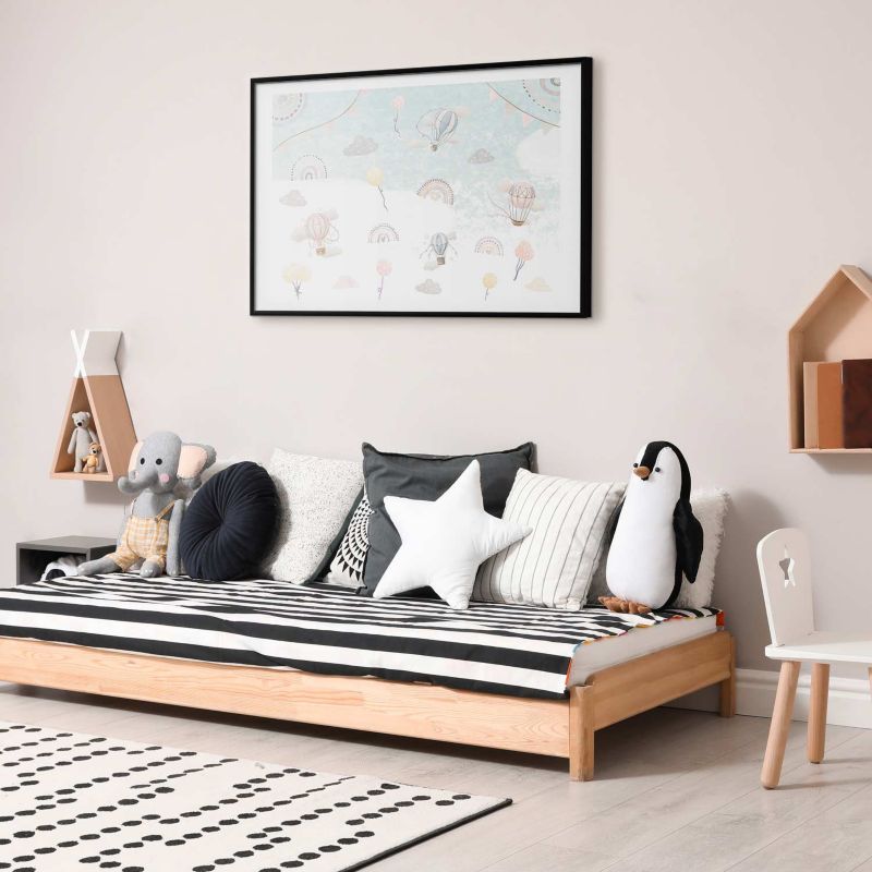 Plakat Artgeist Przygoda pośród chmur 42x29,7 cm z ramą czarną 1 szt