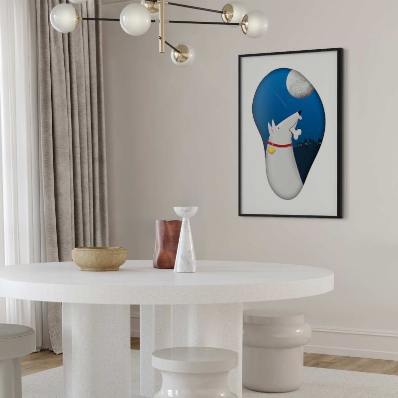 Plakat Artgeist Psie marzenia 40x60 cm z ramą czarną 1 szt