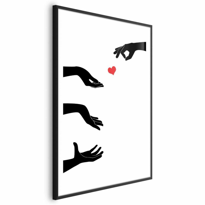 Plakat Artgeist Pstryczek 60x90 cm z ramą czarną 1 szt
