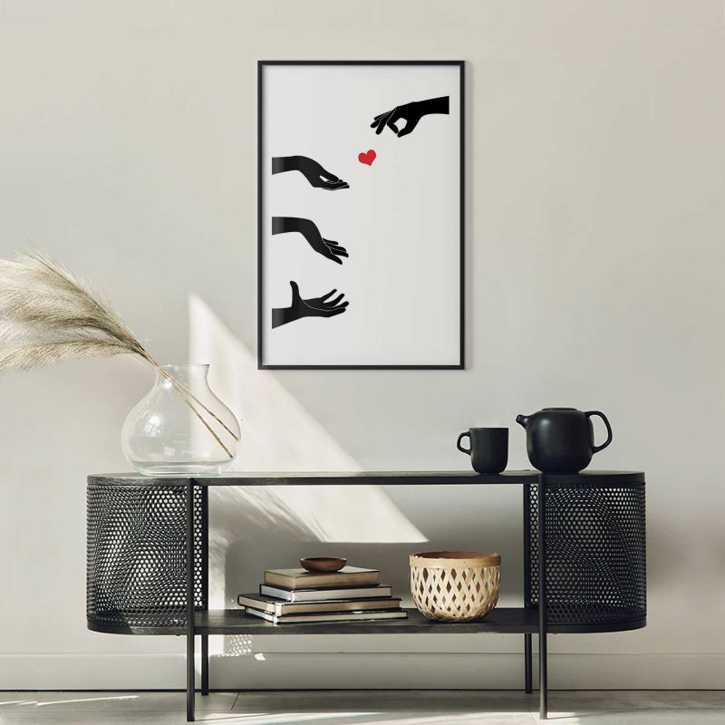 Plakat Artgeist Pstryczek 60x90 cm z ramą czarną 1 szt
