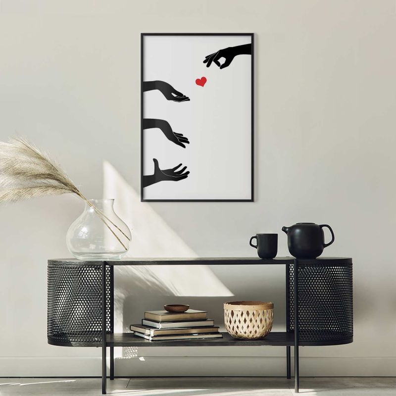 Plakat Artgeist Pstryczek 60x90 cm z ramą czarną 1 szt