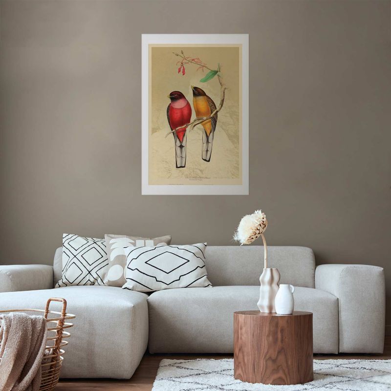 Plakat Artgeist Ptaki na gałązce 40x60 cm bez ramy 1 szt