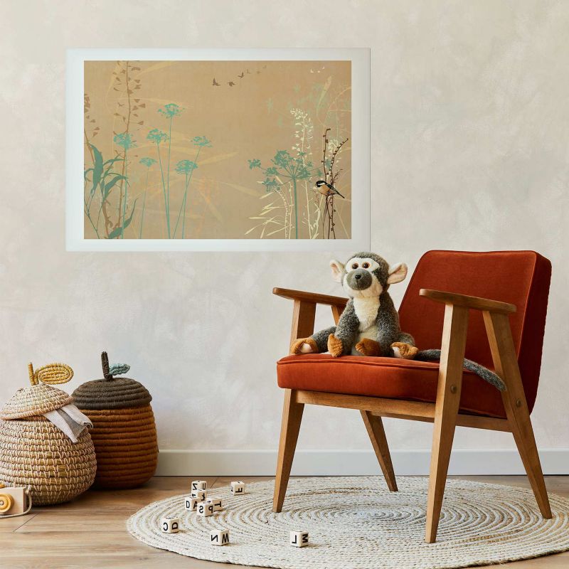 Plakat Artgeist Ptaszek na łące 30x21 cm bez ramy 1 szt