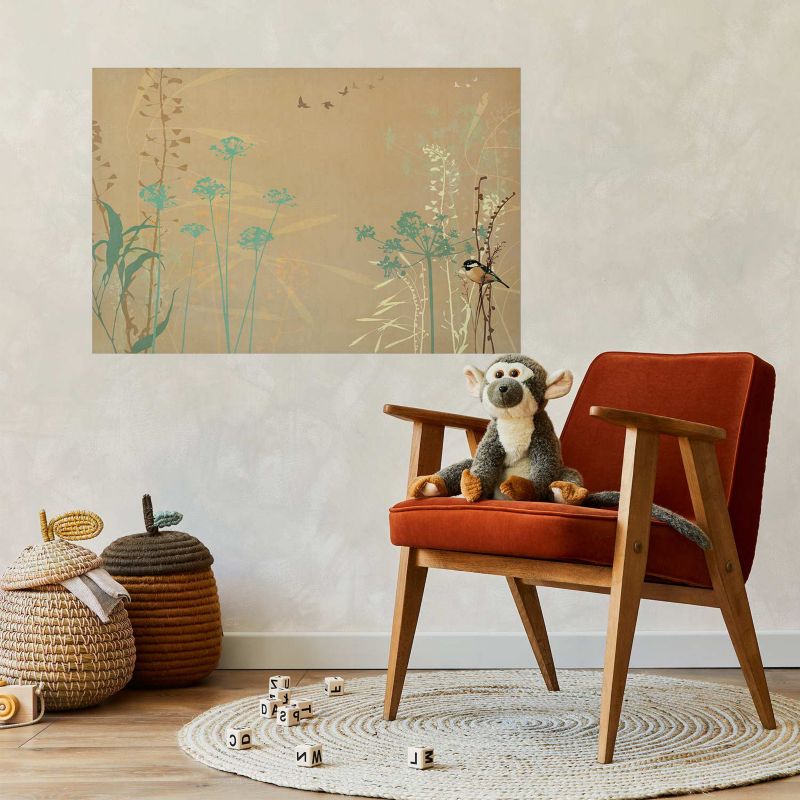Plakat Artgeist Ptaszek na łące 42x29,7 cm bez ramy 1 szt