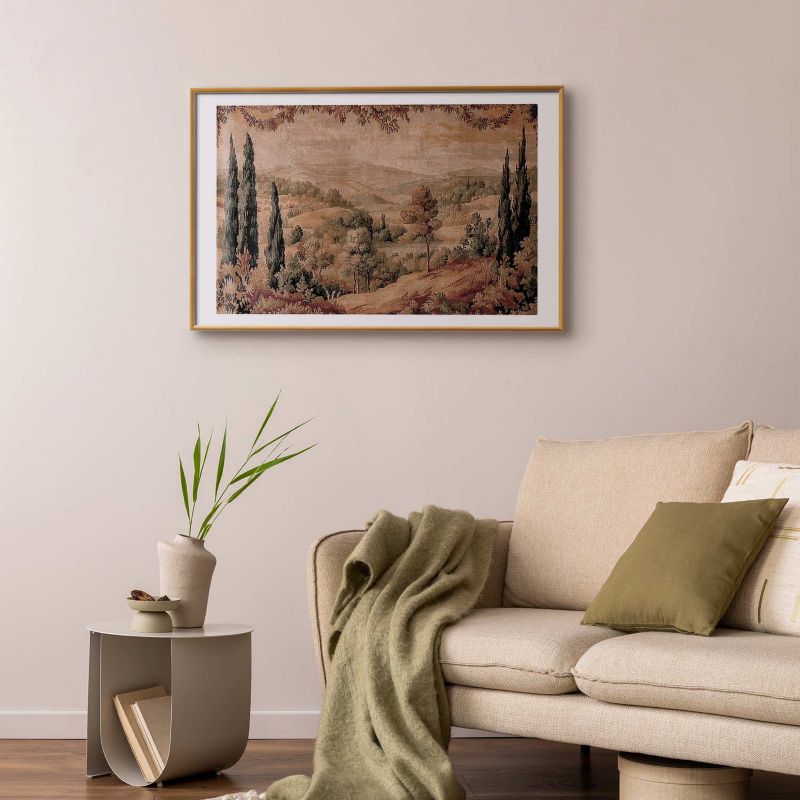 Plakat Artgeist Śródziemnomorski krajobraz 40x60 cm z ramą złotą 1 szt