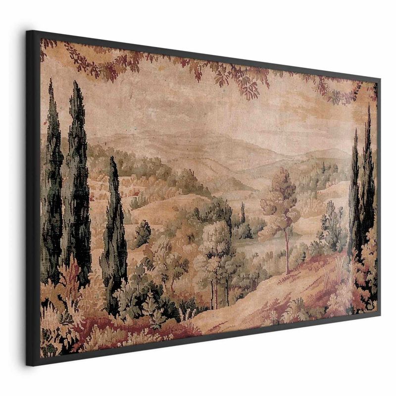 Plakat Artgeist Śródziemnomorski krajobraz 60x90 cm z ramą czarną 1 szt
