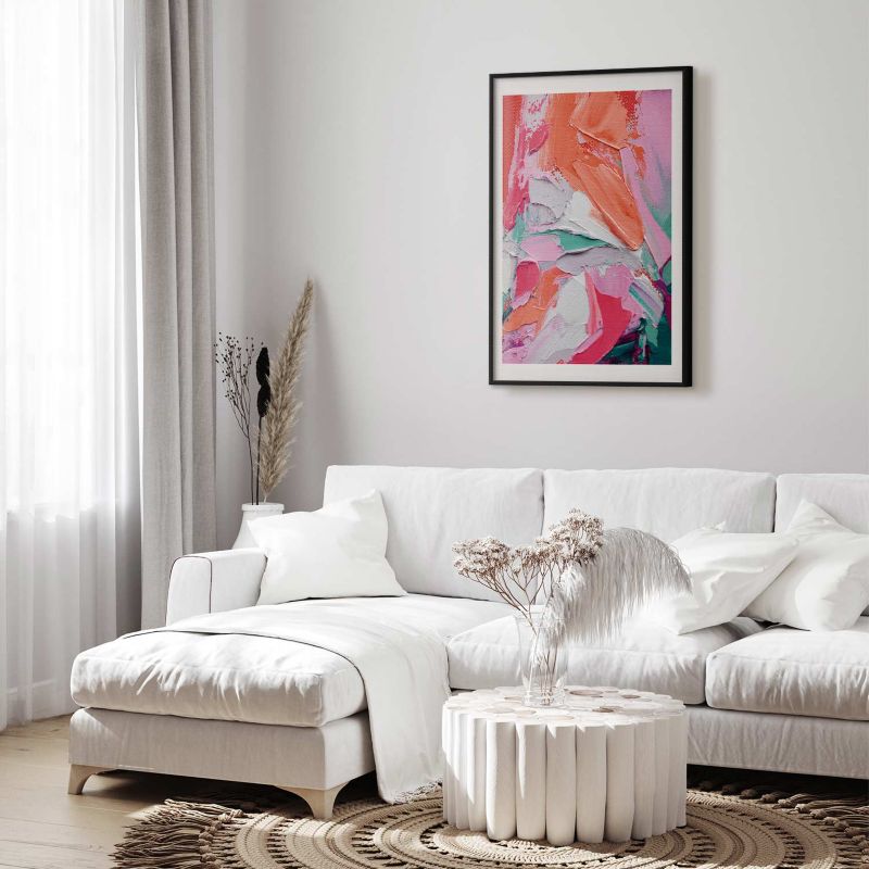Plakat Artgeist Różowa Paleta 40x60 cm z ramą czarną 1 szt