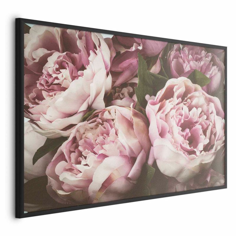 Plakat Artgeist Różowe piwonie 42x29,7 cm z ramą czarną 1 szt