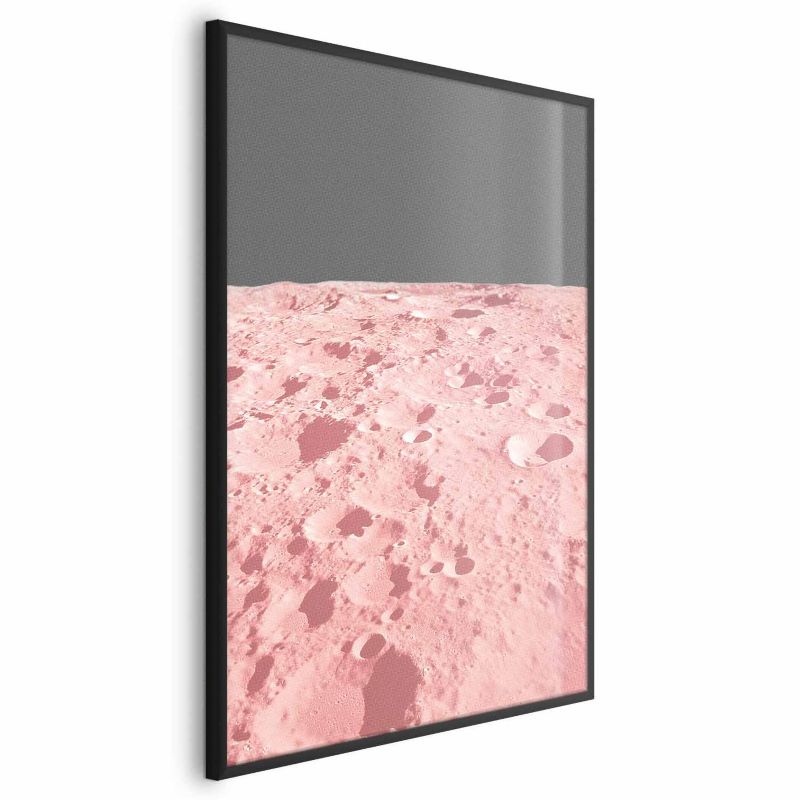 Plakat Artgeist Różowy księżyc 21x30 cm z ramą czarną 1 szt