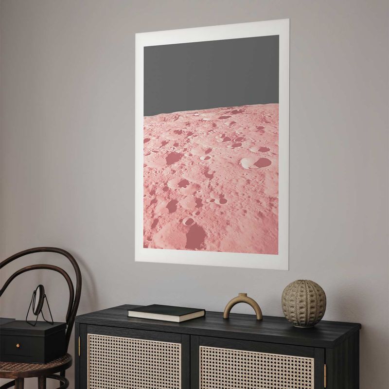 Plakat Artgeist Różowy księżyc 40x60 cm bez ramy 1 szt