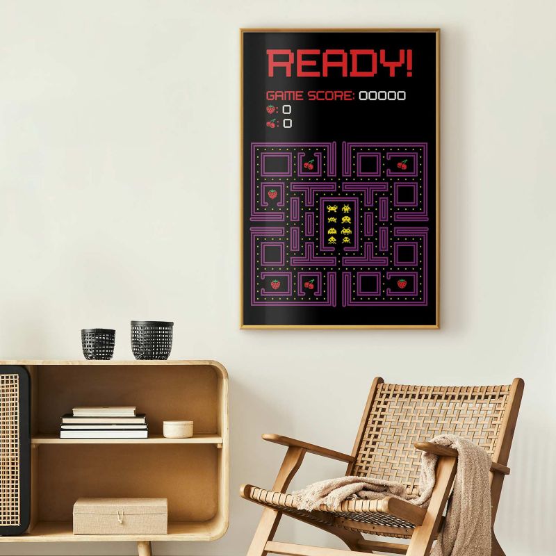 Plakat Artgeist Ready 60x90 cm z ramą złotą 1 szt
