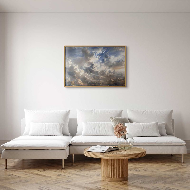 Plakat Artgeist Refleksy na chmurach 60x40 cm z ramą złotą 1 szt
