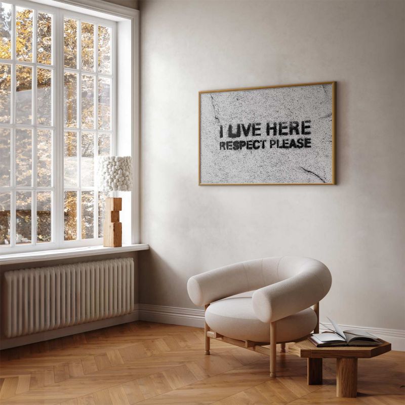 Plakat Artgeist Respect 30x21 cm z ramą złotą 1 szt
