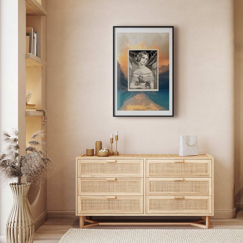 Plakat Artgeist Retro portret 21x30 cm z ramą czarną 1 szt