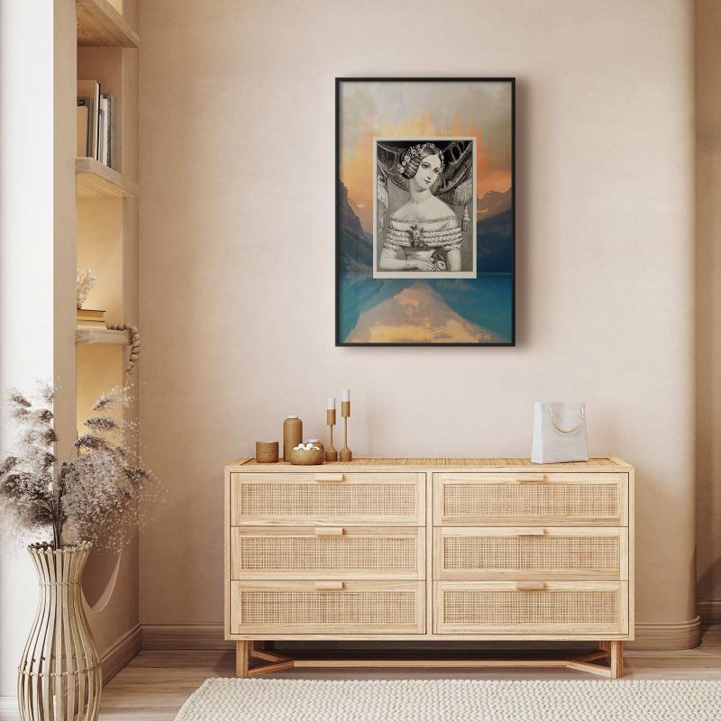 Plakat Artgeist Retro portret 40x60 cm z ramą czarną 1 szt