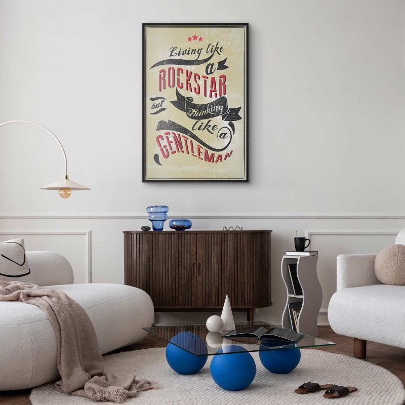 Plakat Artgeist Rockstar 21x30 cm z ramą czarną 1 szt